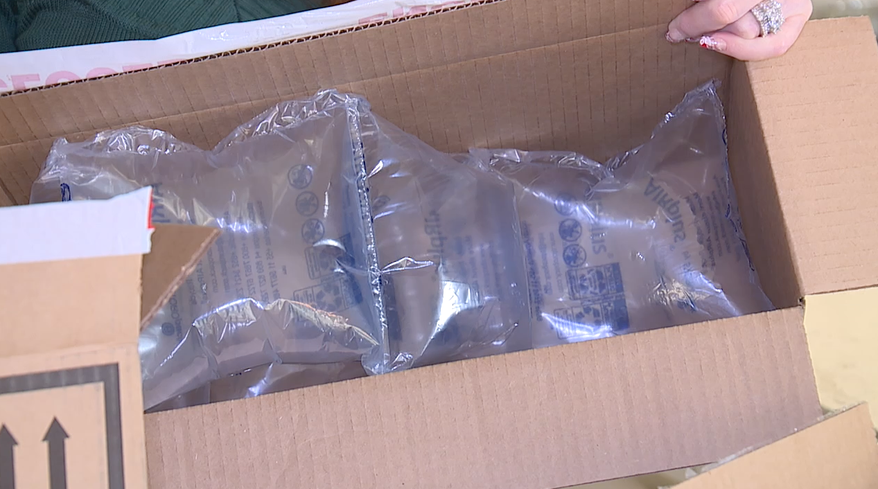 The waste produced by online shopping.